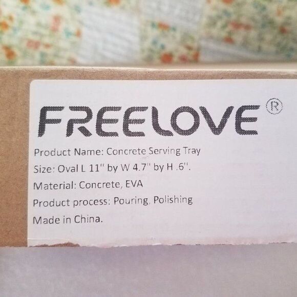 Blue Tray Concrete Decorative Makeup Organizer freelove - Picture 6 of 8